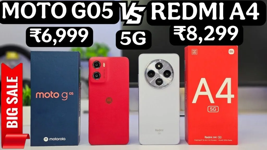 Moto G05 Vs Redmi A4 5G:
